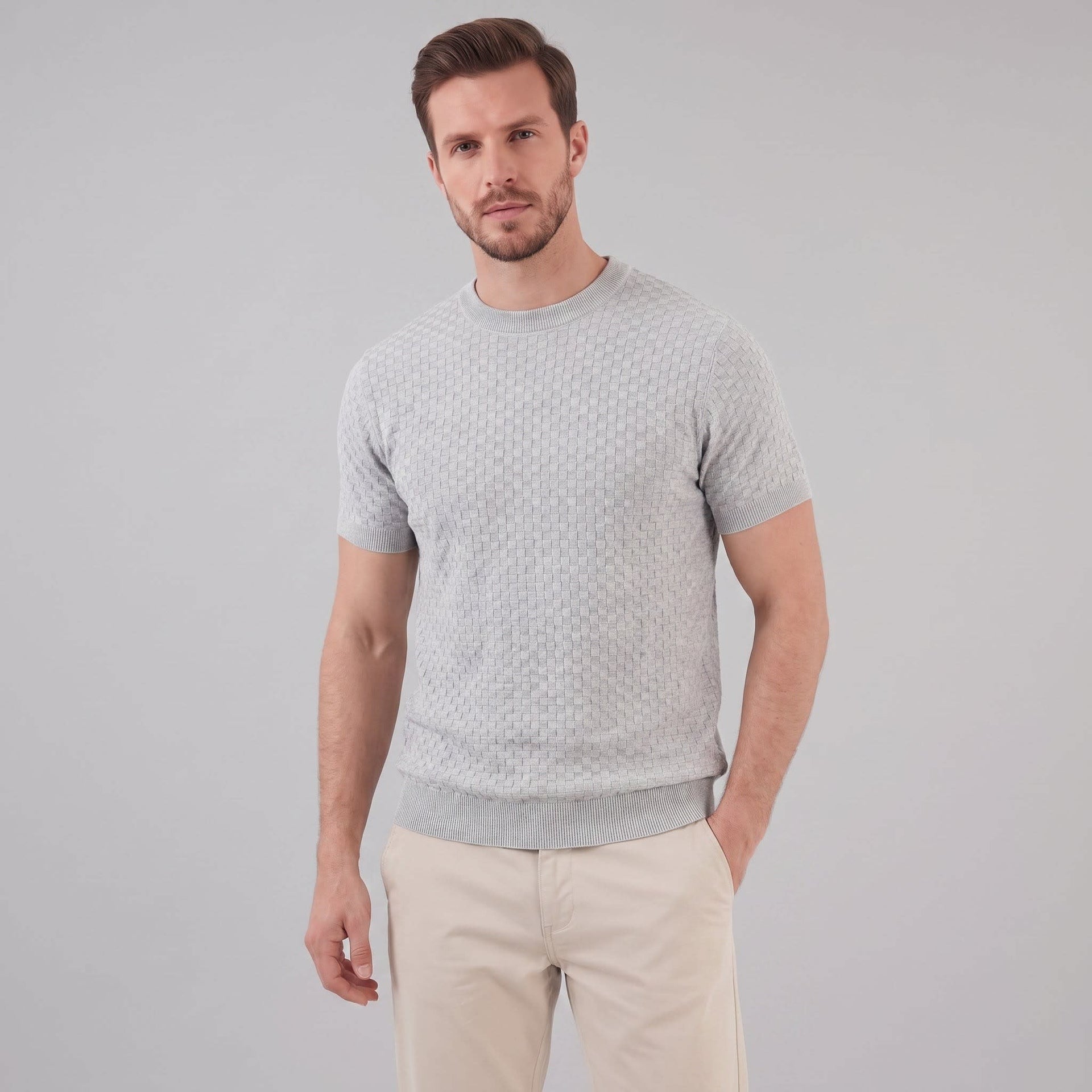 Baxter Basket Weave Knit T-Shirt