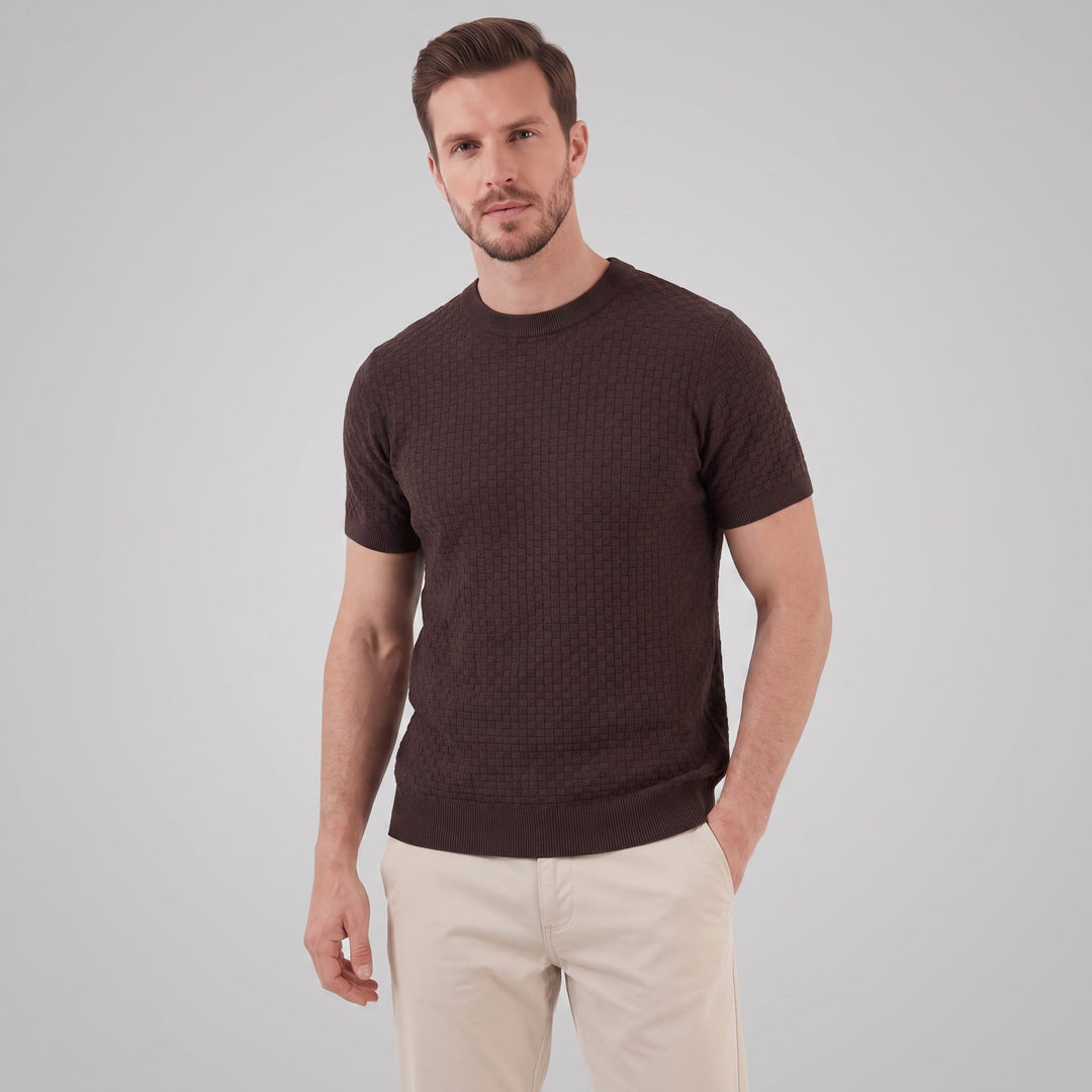 Baxter Basket Weave Knit T-Shirt