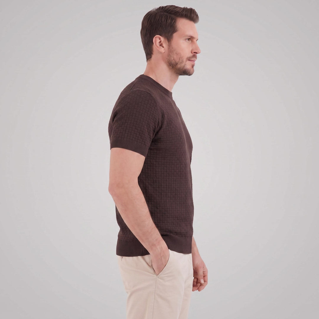 Baxter Basket Weave Knit T-Shirt