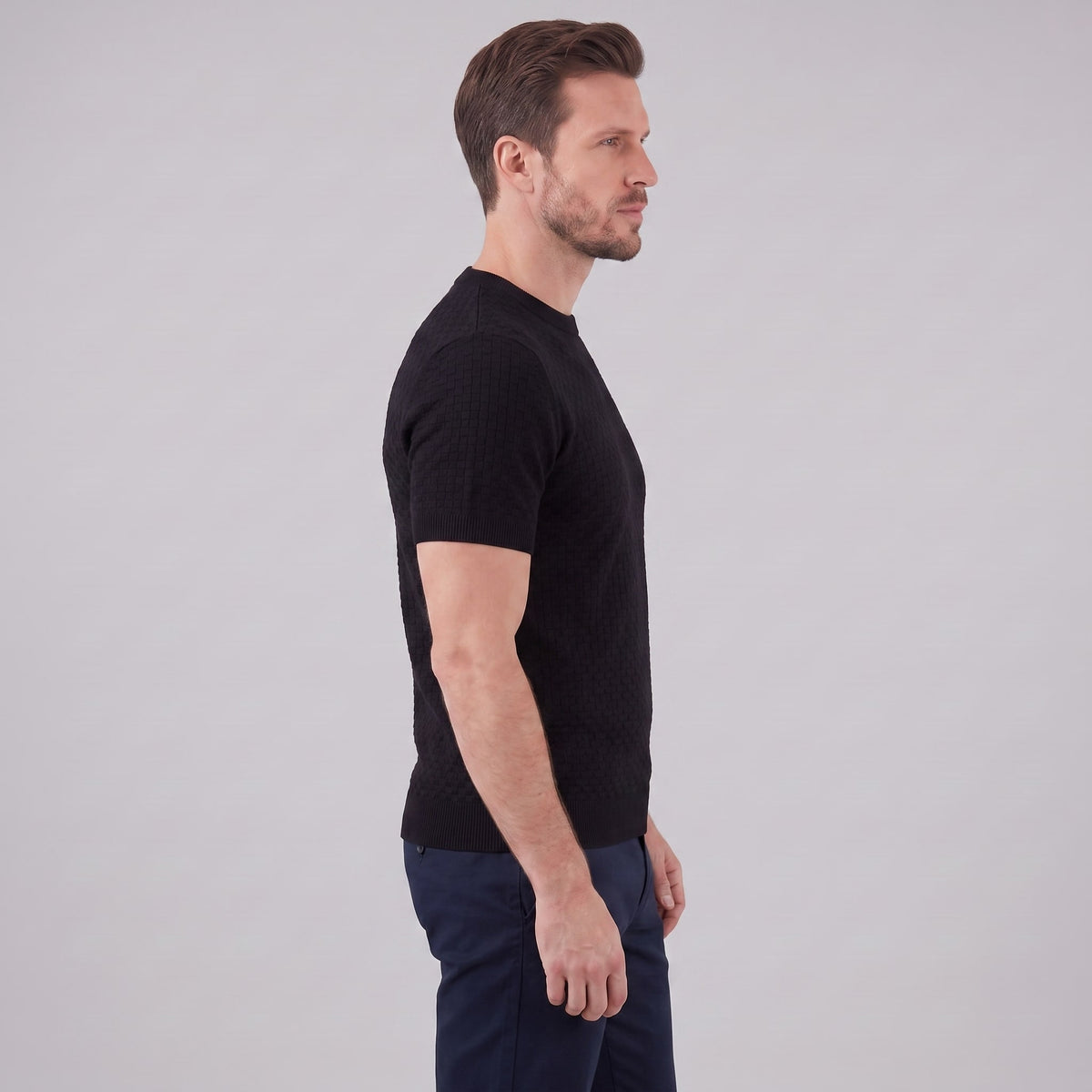 Baxter Basket Weave Knit T-Shirt