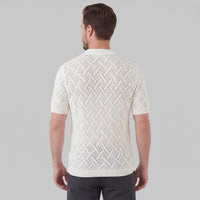 Harlan Basketweave Knit Short Sleeve Shirt