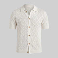 Harlan Basketweave Knit Short Sleeve Shirt
