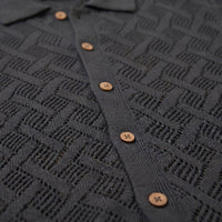 Harlan Basketweave Knit Short Sleeve Shirt