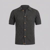 Harlan Basketweave Knit Short Sleeve Shirt