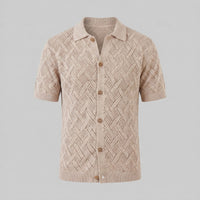 Harlan Basketweave Knit Short Sleeve Shirt