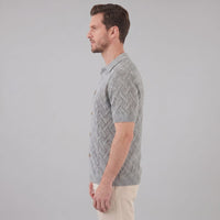 Harlan Basketweave Knit Short Sleeve Shirt
