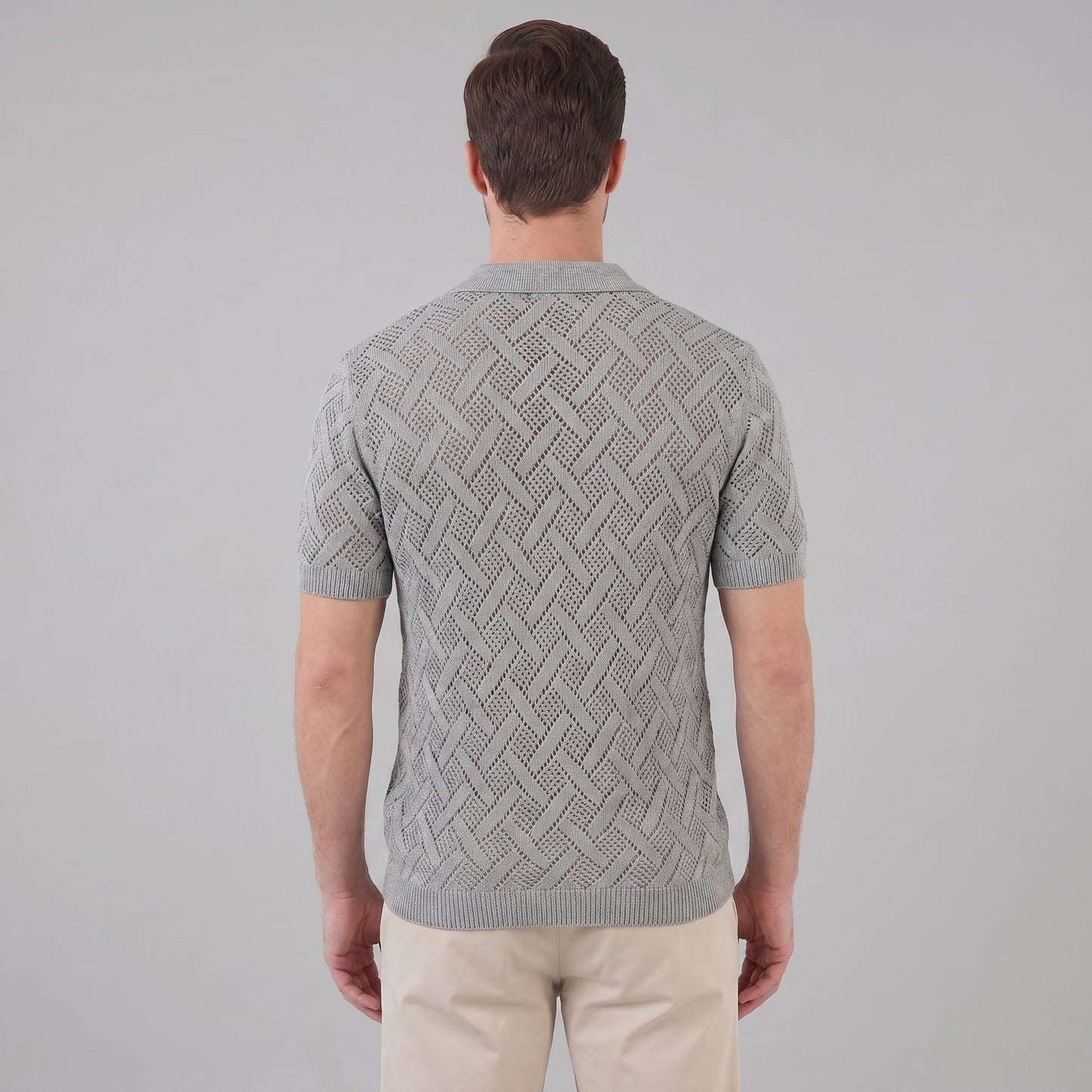 Harlan Basketweave Knit Short Sleeve Shirt_7