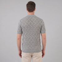 Harlan Basketweave Knit Short Sleeve Shirt