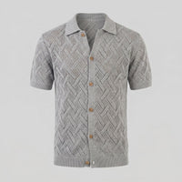 Harlan Basketweave Knit Short Sleeve Shirt