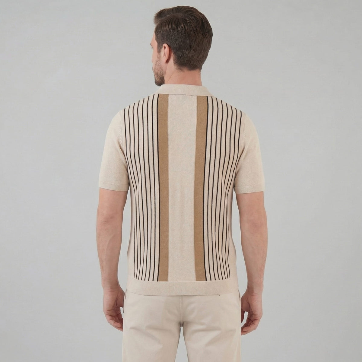 Harrison Striped Knit Short Sleeve Shirt_2