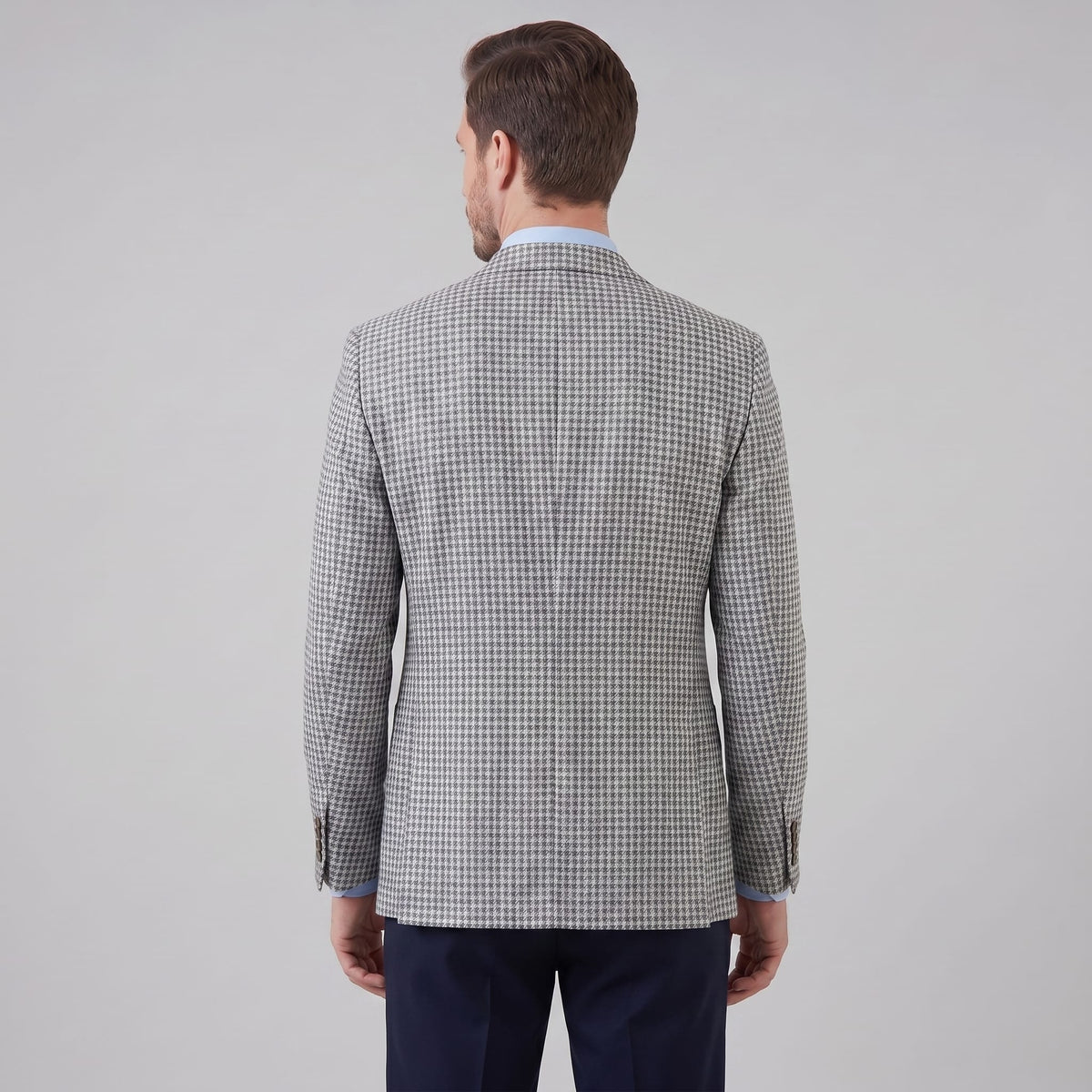Elias Houndstooth Single Breasted Blazer_3