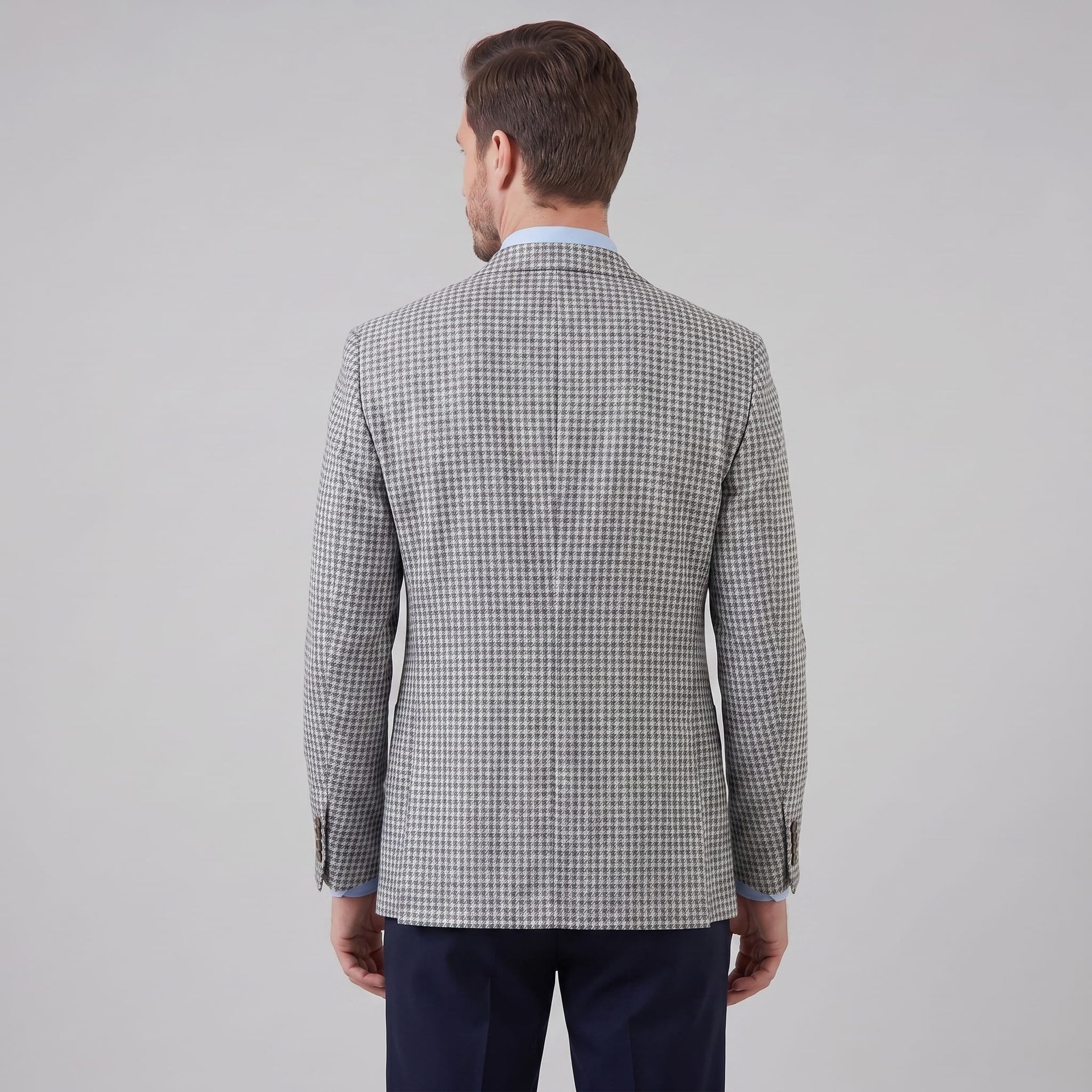 Elias Houndstooth Single Breasted Blazer