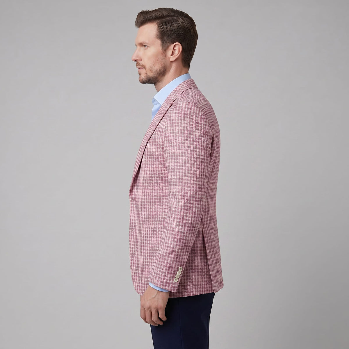 Elias Houndstooth Single Breasted Blazer_7