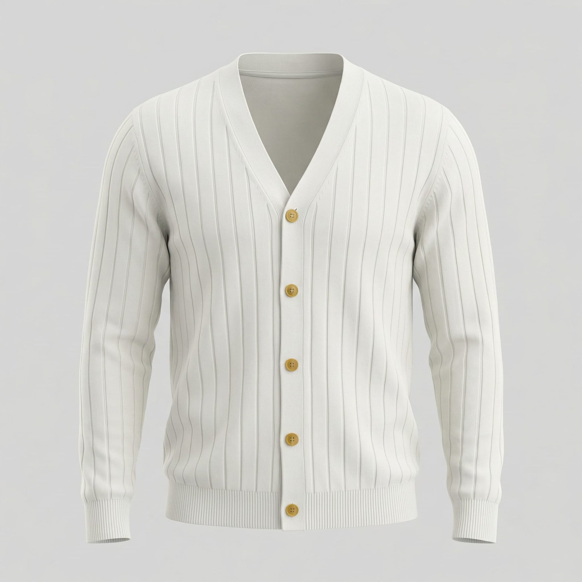 Eamon Ribbed V Neck Cardigan