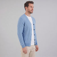 Eamon Ribbed V Neck Cardigan