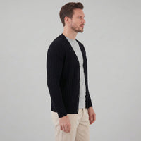Eamon Ribbed V Neck Cardigan