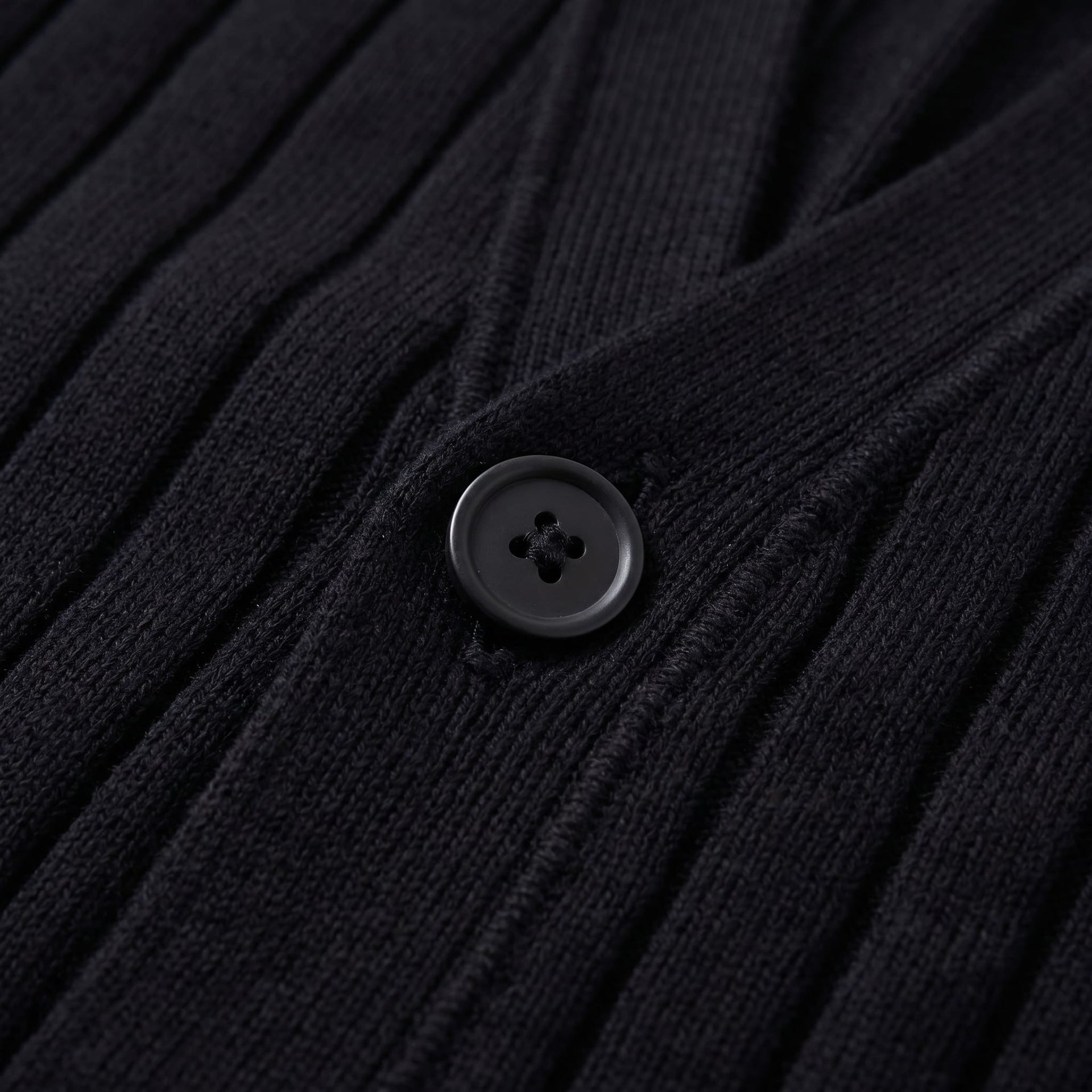 Eamon Ribbed V Neck Cardigan