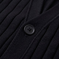 Eamon Ribbed V Neck Cardigan