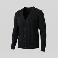 Eamon Ribbed V Neck Cardigan