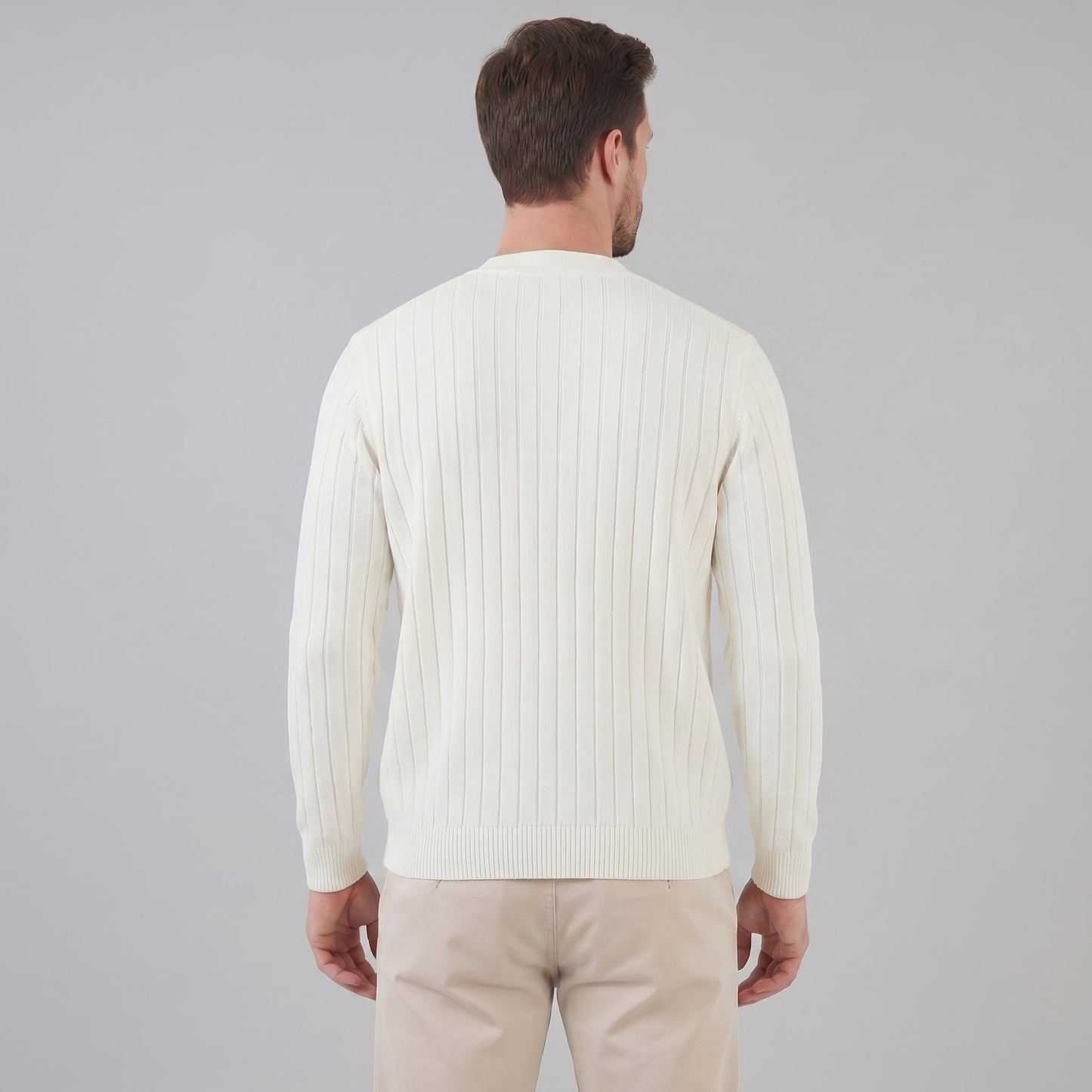 Eamon Ribbed V Neck Cardigan_8