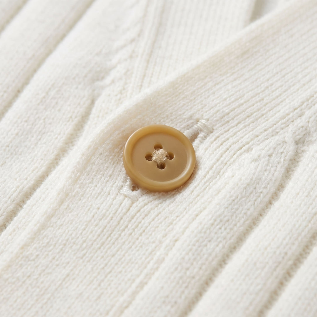Eamon Ribbed V Neck Cardigan
