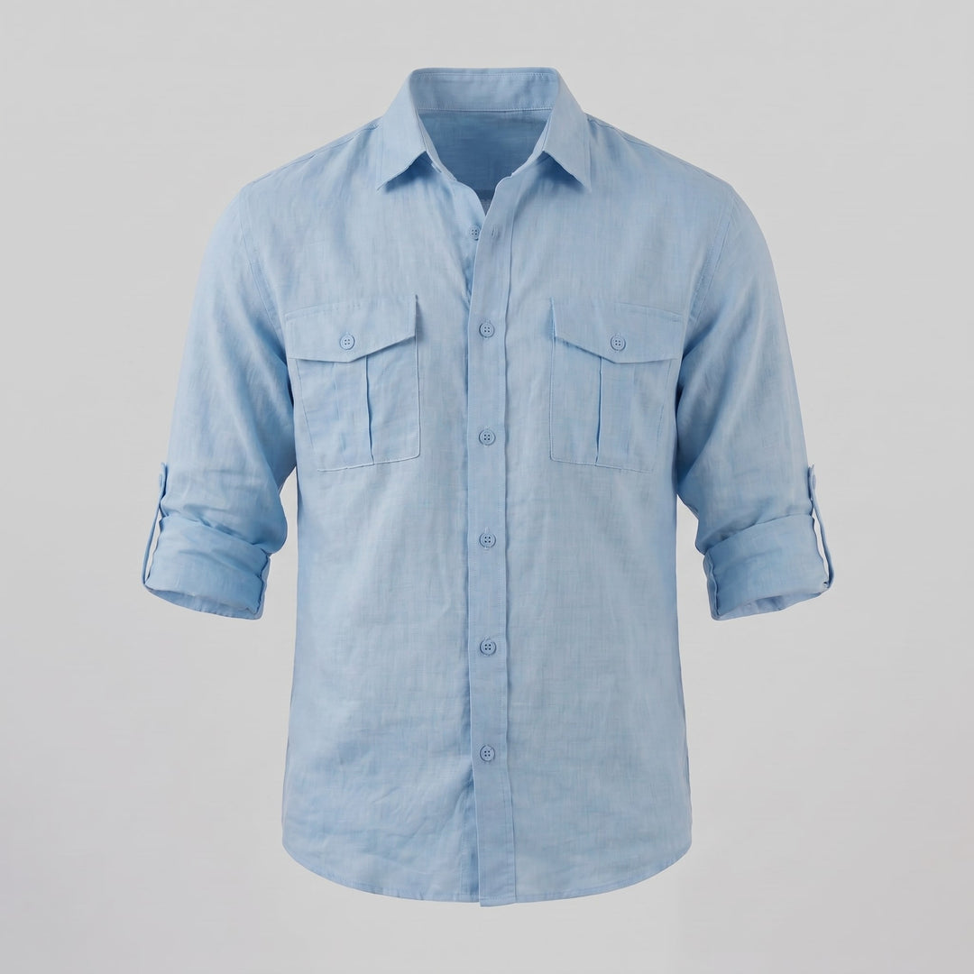 Hayden Linen Blend Long Sleeve Shirt