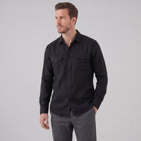 Hayden Linen Blend Long Sleeve Shirt