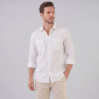 Hayden Linen Blend Long Sleeve Shirt