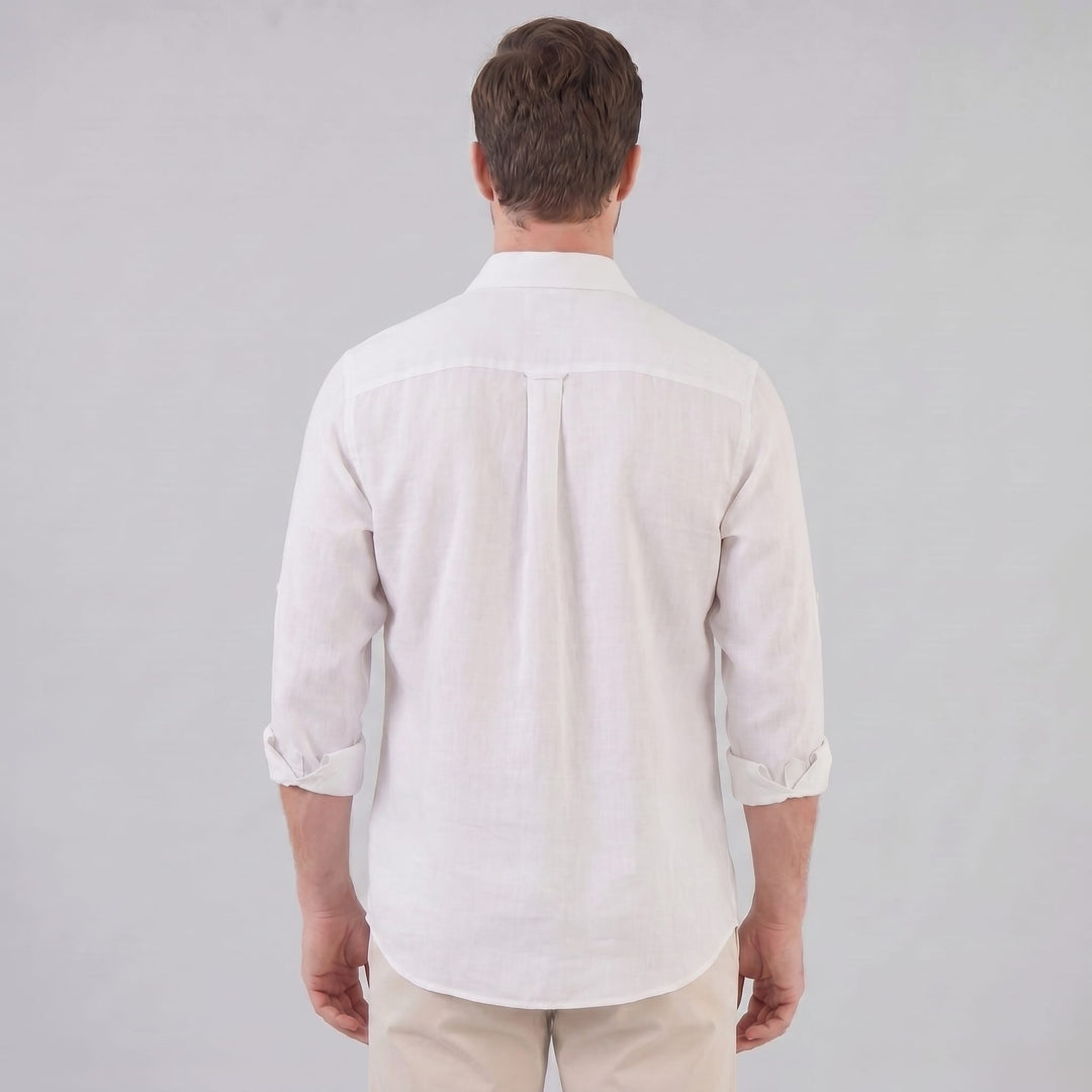 Hayden Linen Blend Long Sleeve Shirt
