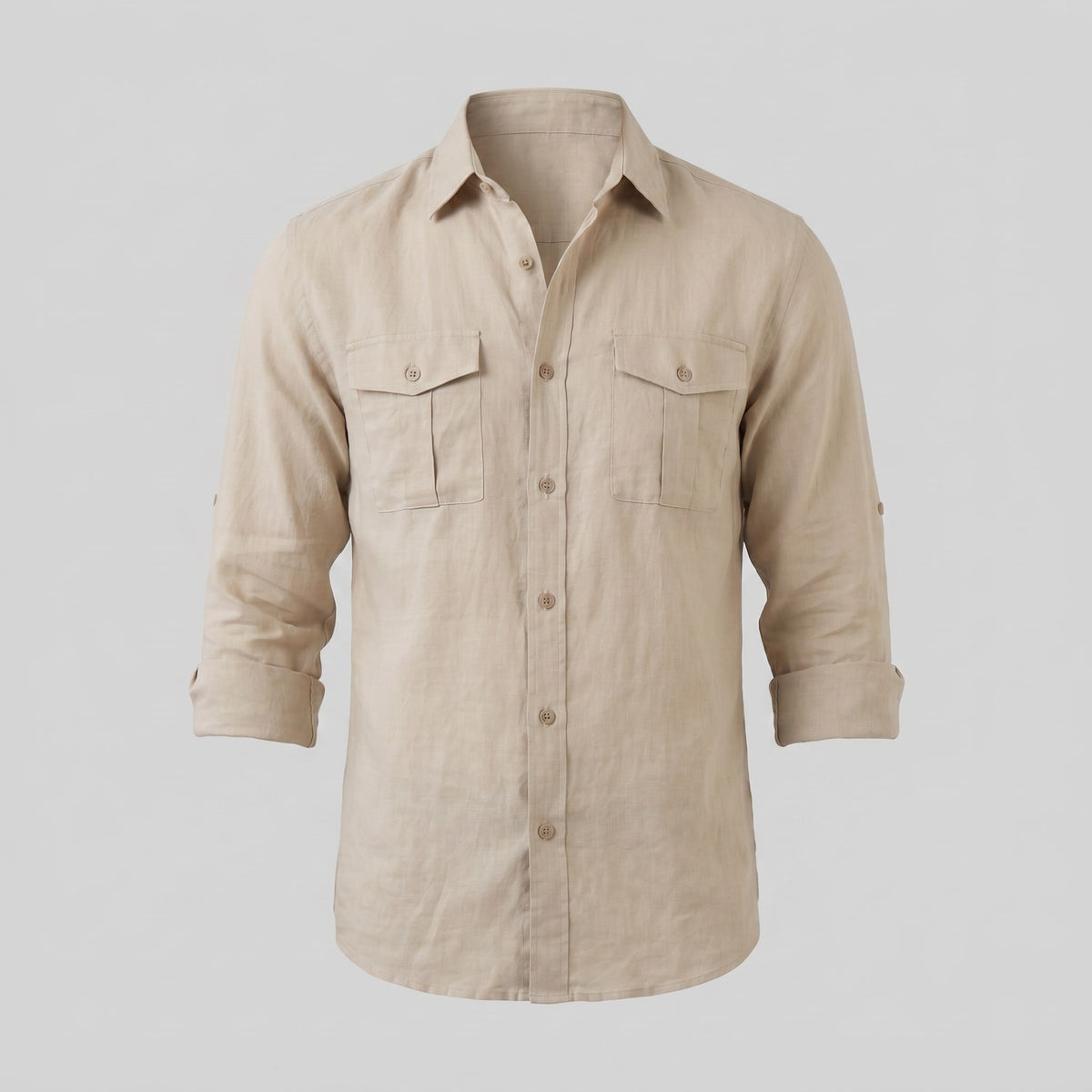 Hayden Linen Blend Long Sleeve Shirt_2