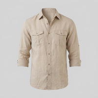 Hayden Linen Blend Long Sleeve Shirt