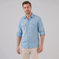 Hayden Linen Blend Long Sleeve Shirt