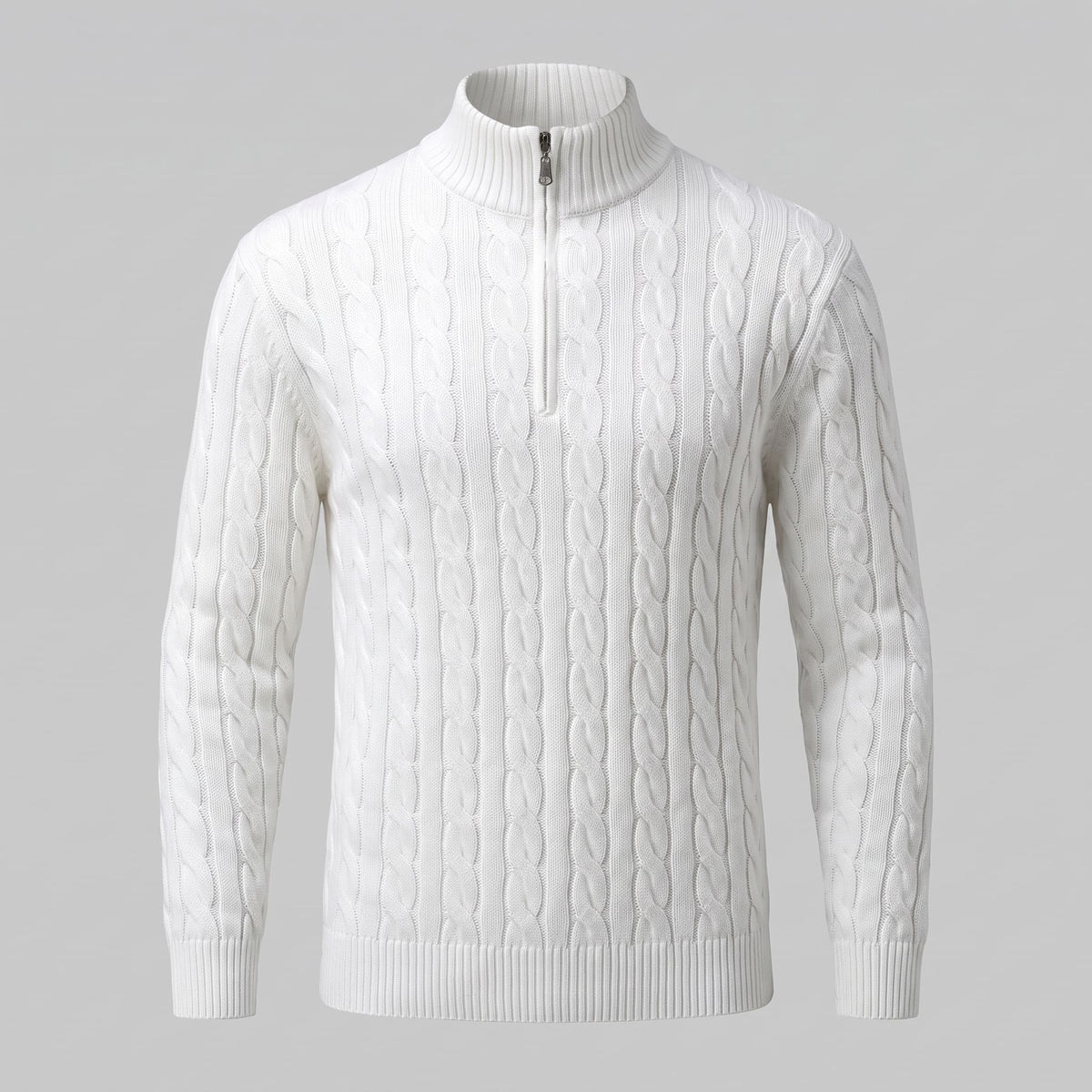 Edison Cable Knit Half Zip Sweater_13