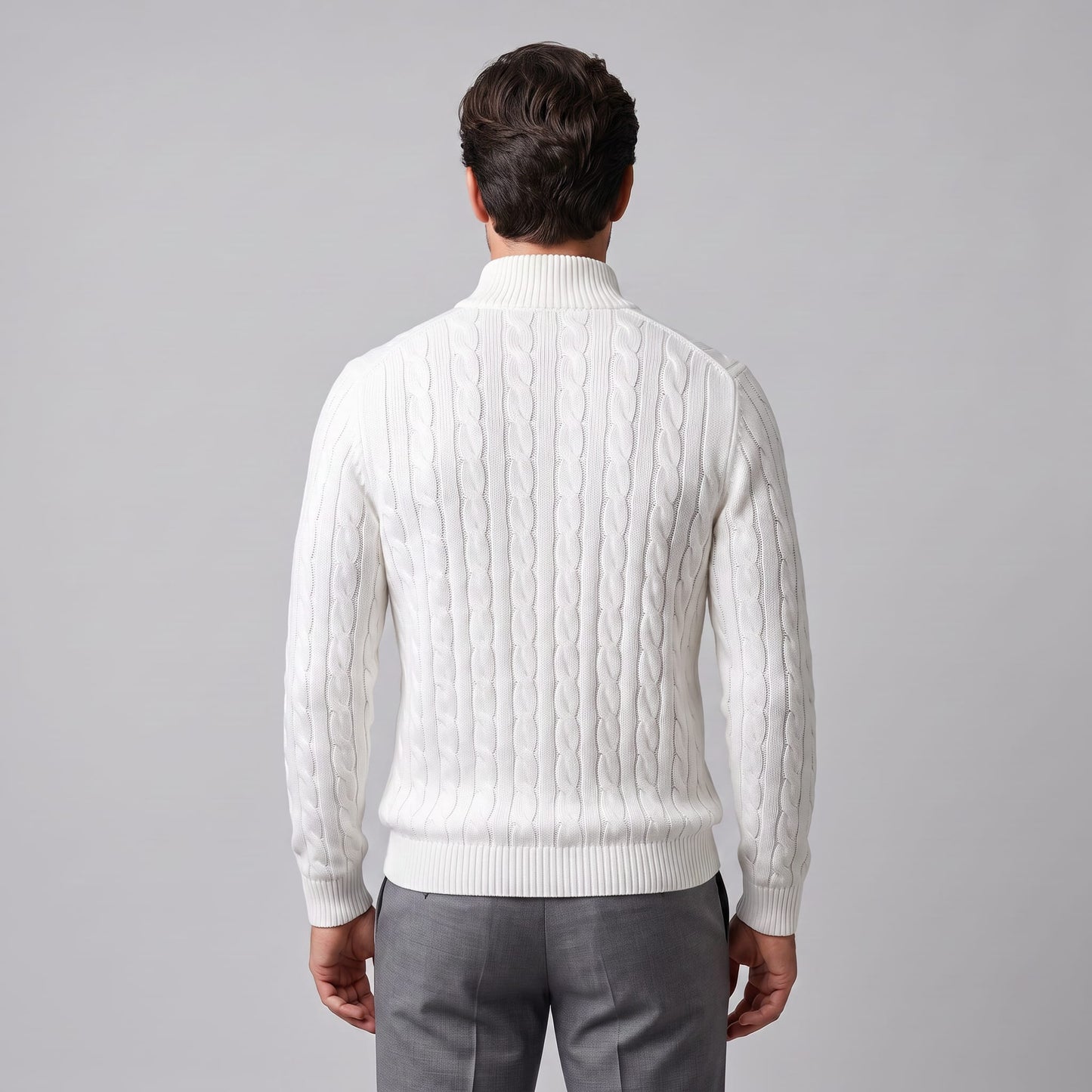 Edison Cable Knit Half Zip Sweater_14