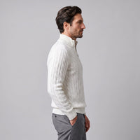 Edison Cable Knit Half Zip Sweater