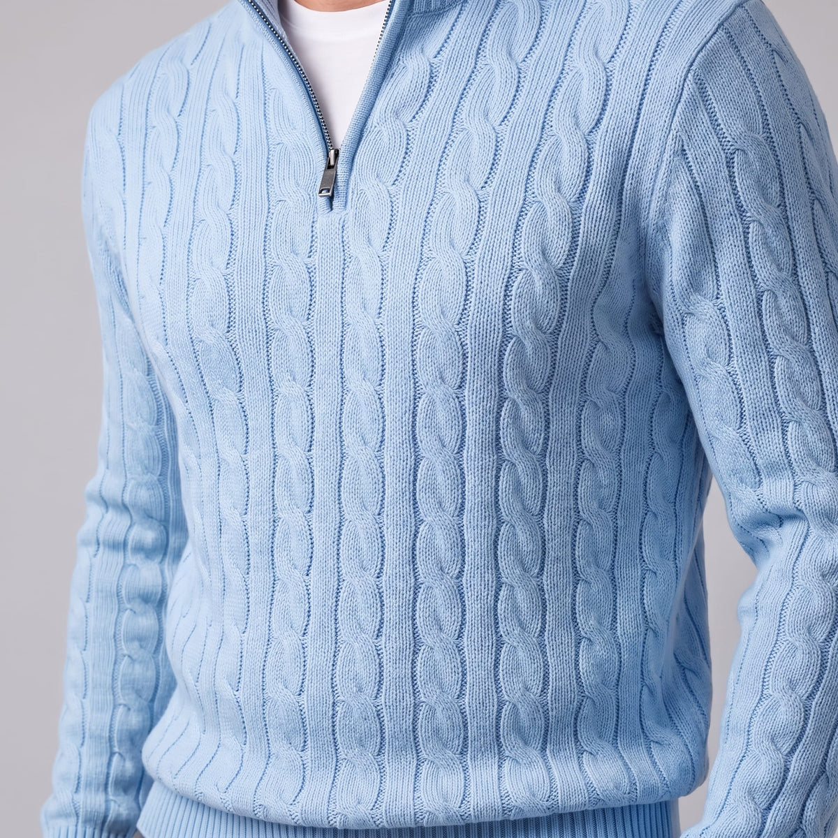 Edison Cable Knit Half Zip Sweater_17