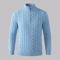 Edison Cable Knit Half Zip Sweater