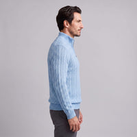 Edison Cable Knit Half Zip Sweater