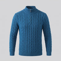 Edison Cable Knit Half Zip Sweater