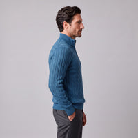 Edison Cable Knit Half Zip Sweater