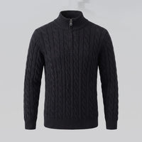 Edison Cable Knit Half Zip Sweater