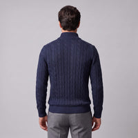 Edison Cable Knit Half Zip Sweater