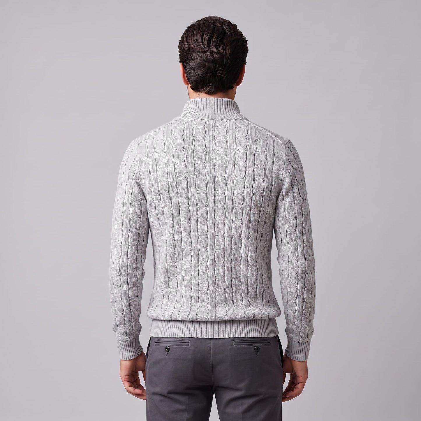 Edison Cable Knit Half Zip Sweater_9