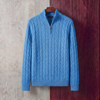Parker Cable Knit Quarter Zip Sweater