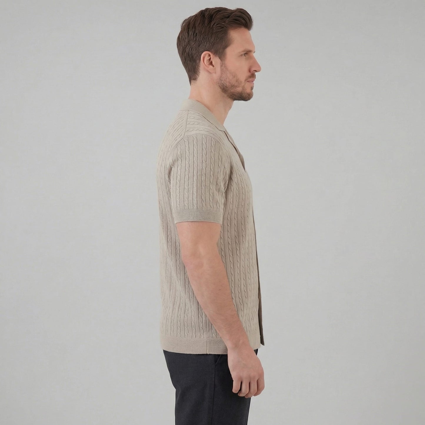 Hayes Cable Knit Camp Collar Shirt_2