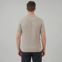 Hayes Cable Knit Camp Collar Shirt