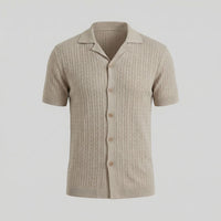 Hayes Cable Knit Camp Collar Shirt