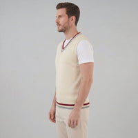 Landon Cable Knit V-Neck Sweater Vest