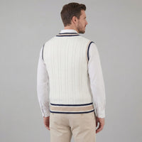 Landon Cable Knit V-Neck Sweater Vest