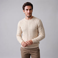 Ellis Wool Cable Knit Sweater